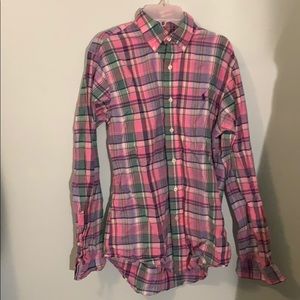 Polo custom fit button up